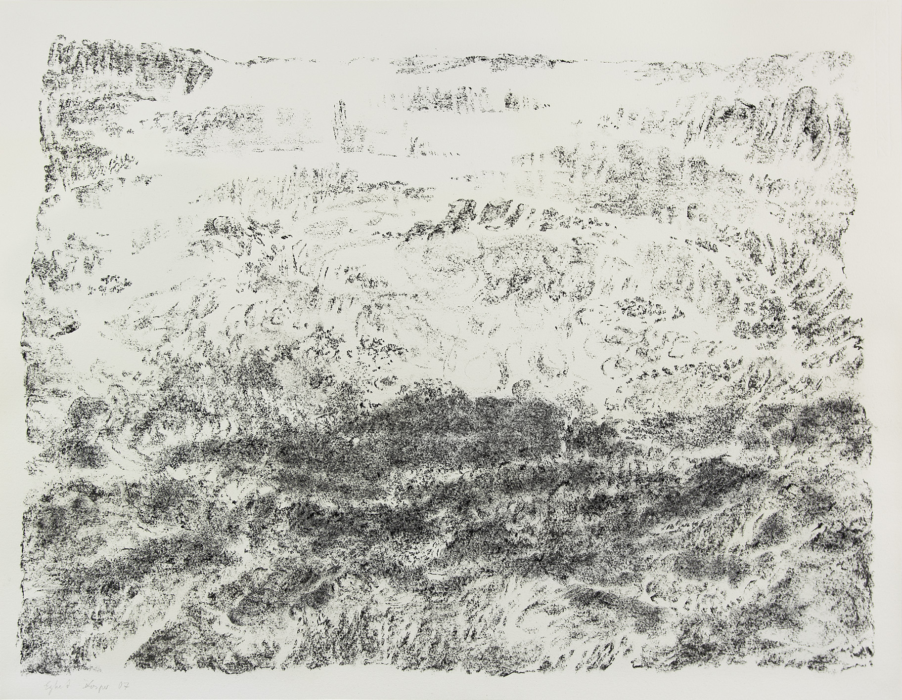 Zeichnung: imaginäre Landschaft, 2007