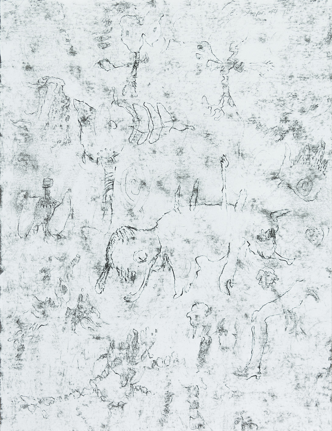 Zeichnung: Allmählich ans Licht, 2014