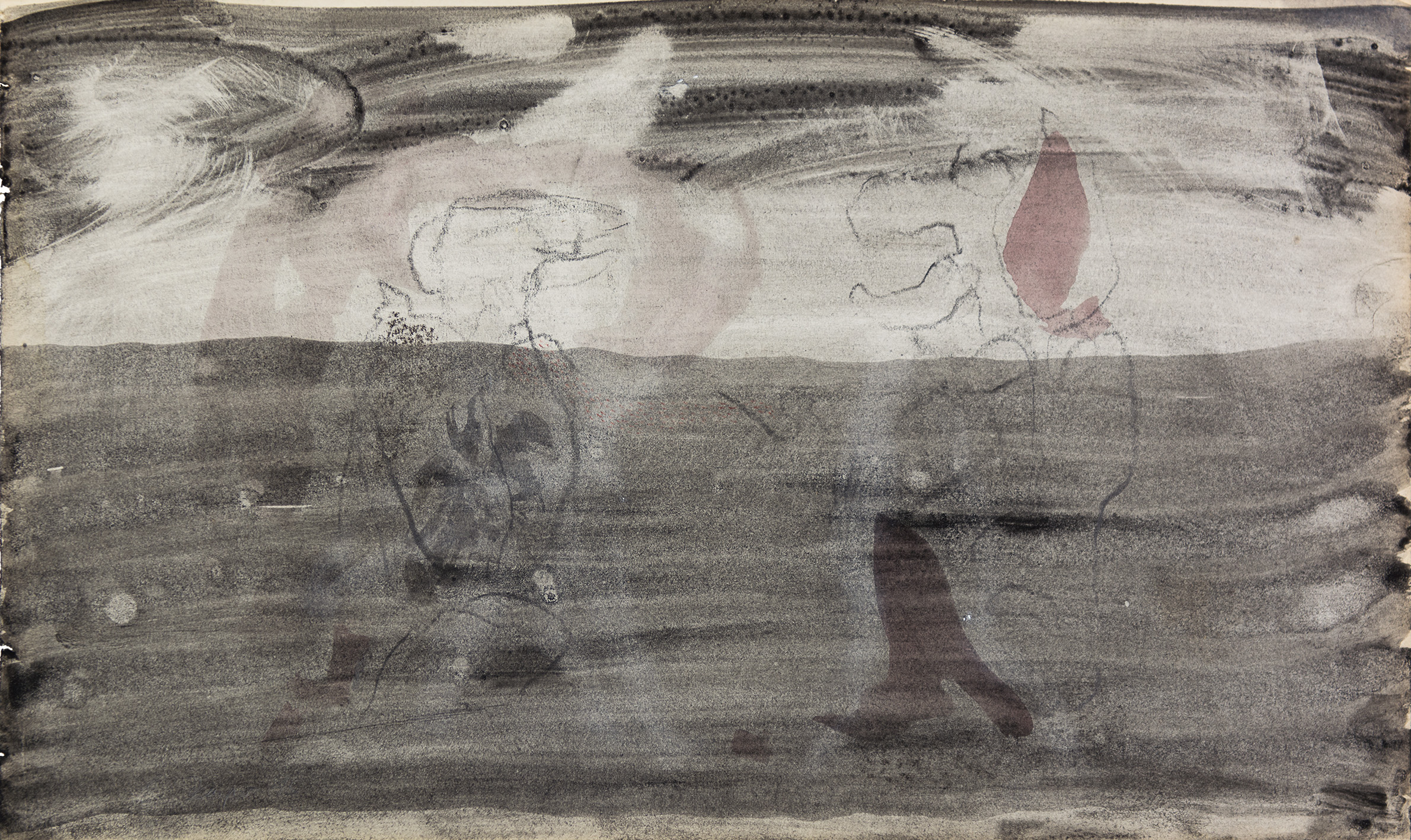 Zeichnung: Materialisierte Gespenster, 2015